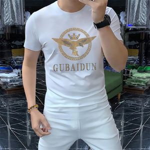 2024 Novo estilo Summer Mens Designer Tees Casual Man Womens Loose Tees com letras de broca quente Mangas curtas Trem vendas de luxo camiseta Asiático M-4xl