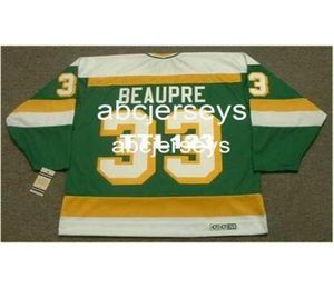 33 Don Beaupre Minnesota North Stars 1985 CCM Vintage K Jersey de hóquei ou personalidade qualquer nome ou número Retro Jersey15755596