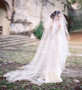 Säljer elegant lyxig verklig bild högkvalitativ romantisk fantastisk kapellskuren slöja brudhuvudlegering för bröllop dre1577157