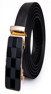 Luxury Genuine Leather Men039s Belt for Men Fashion Designer Buckle Automatic Ratchet Waist Black Jeans Strap 2204276022423