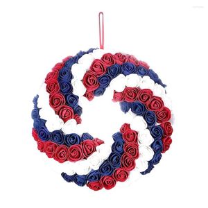 Decorative Flowers Decor Wreath Outdoor Patriotic Part Name Specifications High Quality Hanging Elements Porch Door Front