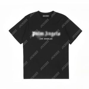 Palm PA 24SS Summer Beads Letter Printing Logo T Shirt pojkvän gåva Löst överdimensionerad hiphop unisex kort ärmälskare stil tees änglar 2214 hqm