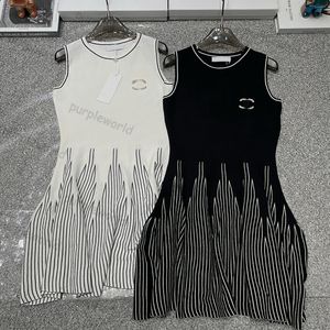 Vestidos de malha sexy saia de malha de verão para mulheres com painéis com painéis sem mangas vestidos sem costas