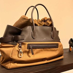 Row Nylon Cloth Large Capacity Tote Bag for Women's Bag Luxurious Margaux 17 Inch Portable Shoulder Bag 240115