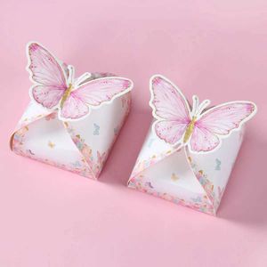 3PCS Gift Wrap 12pcs Butterfly Candy Boxes Gifts Packing Papel