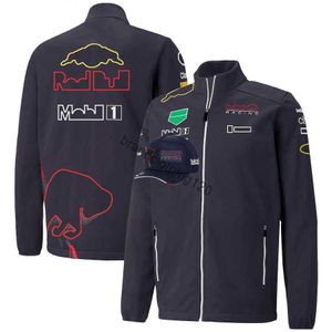 HQ Windbreaker for Men Biker Bomber Kurtka Zip Up Formula 1 Suit Fan samochodów Fan Bluzy Seria Seria F1 Summer Windbreakers Rozdaj kapelusz Num 1 11 Logo VZ8C