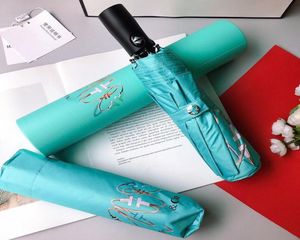 Высококачественные роскошные классические цветные ветрозащитные зонтики Women 3 -кратные ультрафиолетовые оттенки Sunny и Rainy9381884