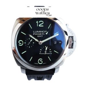 기계식 시계 럭셔리 새로운 시리즈 블랙 자동 시계 남자 PAM00321 방수 손목 시계 디자이너 패션 브랜드 스테인리스 스틸