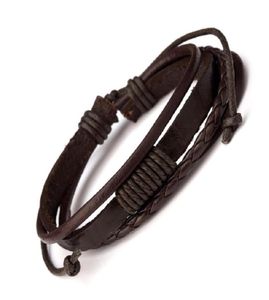 Moda Mens Charme de Charme Bracelets Handmade Design Hip Hop Jóias Punk Punking Principing Breat Brown Designer Bracelete trançado para 1187764