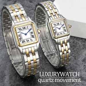 Saatler Yüksek kaliteli bayan moda saatler kadınlar izle kuvars hareket saatleri 22 veya 27 mm iki boyutlu gündelik paslanmaz çelik altın izleme klasiği klasik saatler