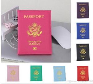 Cute USA Passport Cover Women Pink Travel Passport Holder American Covers for passport Girls Case Pouch Pasport DLH1055259318