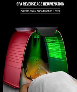 Портативная PDT Светодиодная светотерапия кожа омоложения полюсной лечебной лампы 7 Цветов Пон салон салона для лица Spa 1169523