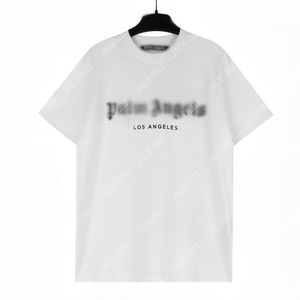 Palm PA 24SS sommarpärlor Letter Printing Logo T Shirt pojkvän gåva Löst överdimensionerad hiphop unisex kort ärmälskare stil tees änglar 2214 yrn