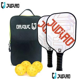 Tennisschläger Pickleball -Paddel Set umfasst 4 Bälle Racquet Sportsgeräte Frauen Männer Schläger 230703 Drop -Lieferung DHKDF