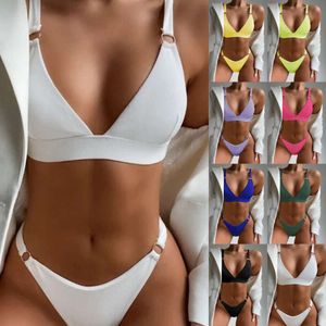 Women's Swimwear 2024 New Bikini Swimsuit Womens Sexy Stripe Split Swimsuit Manufacturer