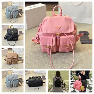 Kadınlar Naylon Canvas Moda Sırt Çantaları Lüks Tasarımcı Cepleri Fermuar Sırt Çantası Çanta Kadın Açık Sıradan Seyahat Su geçirmez Çanak Çantalar Satchel Bag