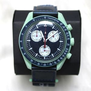 Calendario sportivo Moon's Moon Watch Bio Ceramic Planet Watch World Time Full Function Mercury Neptune Plutone Serie