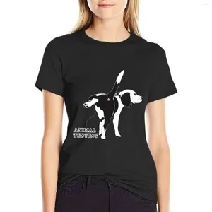 T-shirt de teste de animais de beagle pólo feminino de grandes dimensões camisa impressa para meninas para meninas t woman t