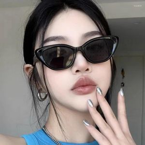 Sonnenbrille Frauen kleine Katzenauge Modetrendy Vintage Composite Shades Eyewear Designer Sweeet coole Sonnenbrille UV400