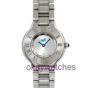 Crattre Wysokiej jakości luksusowe zegarki Automatyczne muszą W10109T2 Kwarc Srebrne Wybór Watch 90220148 z oryginalnym pudełkiem