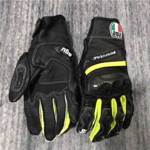 Touring Gloves AGV gloves Summer Four Seasons Carbon Fiber Motorcycle Riding Heavy Racing Leather Anti drop Waterproof Comfortable G34K2