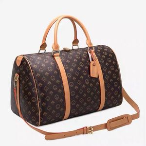 Top Quality New Men Duffle Bag Women Travel Bags Hand Luggage Travel Bags Men Pu Leather Handbags Large CrossBody Bags Totes 55cm 2245