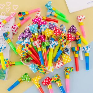 Party Favor 100st Multicolor Blowouts Whistles Kids Birthday Favors Decoration Supplies Noice Maker Toys Goody Bags Pinata Gift