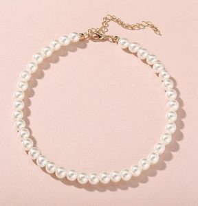 Pearl Necklace Choker Plain Simple Elegant Thickness 06 cm and 08 cm simple temperament fashion small fresh5027500