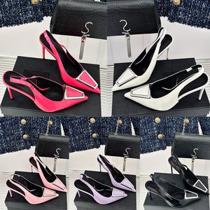 Top Designer High Heel Mulheres 8cm 10 cm preto rosa saltos brancos sapatos de vestido estiletto estilo sexy de couro genuíno peep dedo whitedress dedos de borracha de borracha com caixa