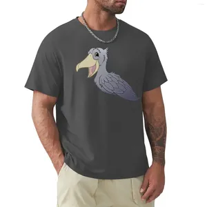 Men's Polos Smiling Shoebill T-Shirt Cute Clothes Anime Summer Tops Designer T Shirt Men Top