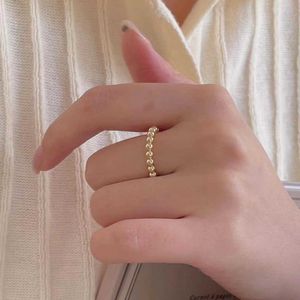 Berühmte Designer beliebte Ringe für Liebhaber Silber Runde Perlenringdesign mit coolem und Highend einfach mit gemeinsamen Vanly