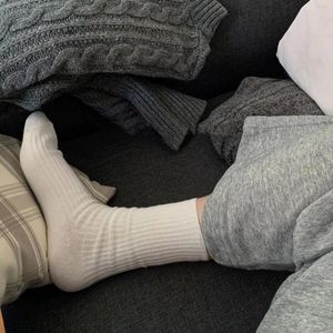 Women Socks Trendy Vertical Stripe Stylish Women's Mid-calf Cotton For Daily Wear Sports Breathable Elastic Work