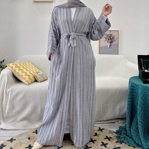 Etniska kläder elegant mantel muslimska abaya julbröllop brudtärnor modeparty lång klänning afton bälte klänning maxi klänning för kvinnor kläder t240510