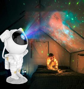 Lampada proiettore a stella USB Astronauta Galaxy Starry Sky Proiettore Night Lights Dablone da letto Lampada astronauta Proiettore Sky Sky Lam H2385161