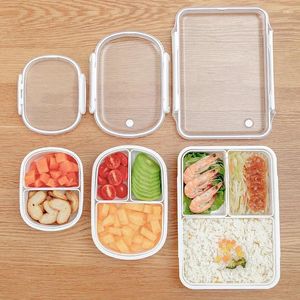 Serviss multiveriella lunchlåda Konservering Mikrovågsuppvärmningshaltig plastfruktförvaring och tätning Portabel Bento