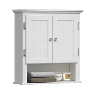 収納ボックス木材壁に取り付けられたキャビネット調整可能な棚トイレオーガナイザーモダンなデザイン高容量白いダイニングリビングルーム
