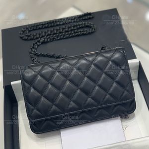 12a de mancha de luxo de espelho de 12a bolsa de designer clássica damas preto/branca bolsa de campina de casca de camurça de 19cm de diamante grade de diamante primavera/verão bolsa de mochila saco de axila