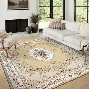 Egzotyczny vintage perska dywan różowy dziewczyna salon sofa stolik kawowy bohemian sypialnia pełna dywan 240424