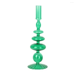 Candle Holders Candlestick Glass Holder Taper Decorative For Home Decor Wedding