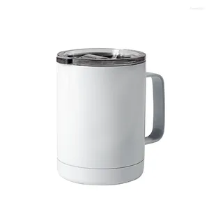 Tazze a vuoto tazza con manico coperto in acciaio inossidabile tazza di latte singolo