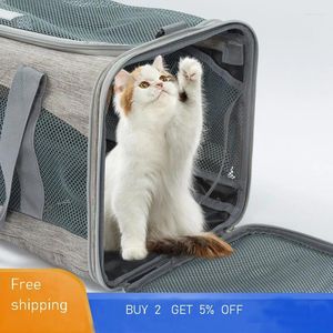 Кошачьи перевозчики Pet Puppy Bag Small Dog Carrier Sudbacg Outdoor Travel Accessories Складные принадлежности для оборудования плеч