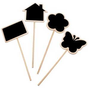 Plant Tags Marker Cute Shape Card Insertion Mini Blackboard Woodiness Arts And Crafts Originality Home Furnishing Butterfly Flower3001653