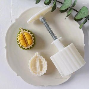 Pişirme Araçları 50G Yaratıcı Orta-Sonbahar Mooncake kalıp Durian Şekil Meyve Deseni Wagashi Kurabiye Pasta Damgası Diy Fondan Kek Parti Aracı