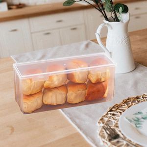 Plates Bread Storage Box Square Fruit Canister Fridge Organizer Dispenser Sealing Case Pp