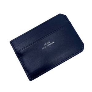 Schwarzer Leder -Kreditkartenhalter Business Männer Hochwertige Slim Bank Card Case 2023 Neuankömmlinge Mode -ID -Kartenbetreuung Drop Shi 223t