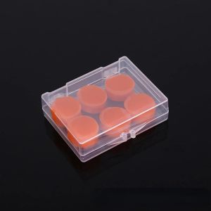 Tampões para os ouvidos de silicone macio de amassamento genuíno 6 PCs Uma caixa de tampões para a boxe da natação à prova d'água