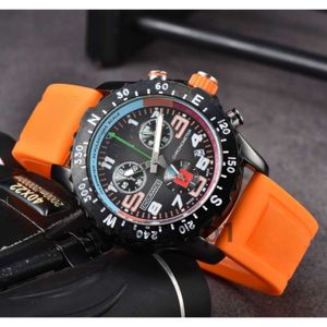 2024 Hot Selling Rubber strap Wrist Watches for Men Bretiling Watch Quartz Watch AAA Quality Luxury Chronograph Clock Stainless Steel Breiting Watch Breightling dc
