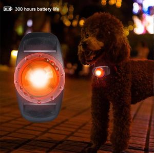 Hundkläder PET LED -säkerhet blinkande lätt vattentät antilos för krage små stora katttillbehör 3 Modes1534634