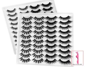 Faux Mink Hair False Eyelashes 51020Pairs Fake Lashes Natural Long Wispy Fluffy Eye Extension Makeup5252116