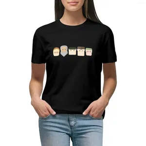 女性用ポロスまだゲームキャラクターTシャツ韓国のファッショングラフィックスニーンなTシャツを女性のために